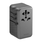 Универсальное сетевое зарядное устройство Energea TravelWorld Adapter GaN120 мощностью 120 Вт (1 розетка, 3 USB-C, USB-A) (GaN) - фото 2