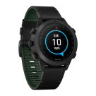 Спортивные часы Garmin MARQ Golfer (Gen 2) Carbon Edition, гибридный ремешок цвета «чёрный/зелёный», чёрный силиконовый ремешок - фото 7