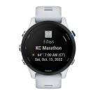 Спортивные часы Garmin Forerunner 255 Music, 46 мм, силиконовый ремешок цвета «Уайтстоун» - фото 5