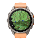 Спортивные часы Garmin fenix 9 Pro, 43 мм, AMOLED, титан, сапфир, силиконовый ремешок цвета «морская ракушка»/«осенний оранжевый» (с inReach) - фото 12