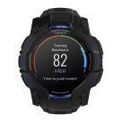 Спортивные часы Garmin Instinct 3, 50 мм, AMOLED, силиконовый ремешок цвета «чёрный/синий»
