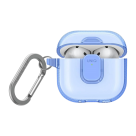 Прозрачный чехол с карабином и защёлкой Uniq Glase Pro для AirPods 4 - фото 2