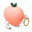 Силиконовый чехол с карабином Elago Peach Case для AirPods