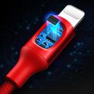 Кабель с нейлоновой оплёткой ROCK Auto Disconnect Data Cable Lightning/USB-A (1 м) - фото 11