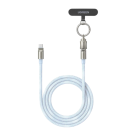 Тканевый ремешок через плечо с карабином и кабелем USB-C Ugreen для iPhone (L508)