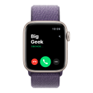 Часы Apple Watch SE 3, 40 мм, алюминий цвета «сияющая звезда», браслет Sport Loop цвета «фиолетовый туман» (2025)