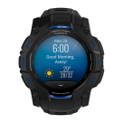 Спортивные часы Garmin Instinct 3, 50 мм, AMOLED, силиконовый ремешок цвета «чёрный/синий» - фото 11