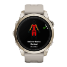Спортивные часы Garmin epix Pro (Gen 2) Sapphire Edition, 42 мм, светло-песочный силиконовый ремешок - фото 3