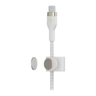 Кабель с оплёткой и ремешком Belkin BoostCharge Pro Flex USB-C (USB 2.0) (3 м) (CAB011) - фото 4
