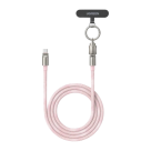 Тканевый ремешок через плечо с карабином и кабелем USB-C Ugreen для iPhone (L508) - фото 2