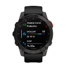 Спортивные часы Garmin epix (Gen 2) Sapphire Edition, 47 мм, чёрный силиконовый ремешок - фото 5