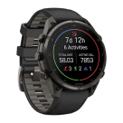 Спортивные часы Garmin fenix 9 Pro, 47 мм, AMOLED, титан с DLC, сапфир, силиконовый ремешок цвета чёрный/«серая галька» (с inReach) - фото 4
