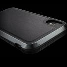 Защитный чехол с декоративной вставкой X-Doria Defense Lux Black Leather для iPhone XR - фото 4