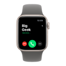 Часы Apple Watch SE 3, 40 мм, алюминий цвета «сияющая звезда», ремешок Sport Band цвета «каменно-серый» (2025)