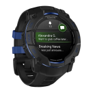 Спортивные часы Garmin Instinct 3, 50 мм, AMOLED, силиконовый ремешок цвета «чёрный/синий» - фото 12