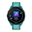 Спортивные часы Garmin Forerunner 165 Music, силиконовый ремешок цвета бирюзовый/«аква»