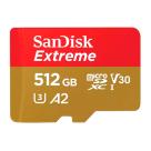 Карта памяти SanDisk Extreme microSDXC UHS-I 512 ГБ (U3, V30, A2)