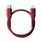 Кабель MFi с нейлоновой оплёткой Uniq Flex USB-C/Lightning (0,3 м, 18 Вт; поддержка Power Delivery) - фото 3