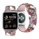 Силиконовый ремешок CG Mobile Hello Kitty «Граффити» для Apple Watch 38, 40, 41 и 42 мм - фото 6