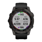 Спортивные часы Garmin fenix 7 Sapphire Solar Edition, 47 мм, тёмно-серый безель, чёрный силиконовый ремешок - фото 3