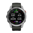 Спортивные часы Garmin epix (Gen 2) Standard Edition, 47 мм, чёрный силиконовый ремешок - фото 13