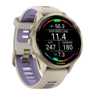 Спортивные часы Garmin Forerunner 970, силиконовый ремешок цвета «французский серый»/дымчато-синий - фото 6