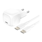 Сетевое зарядное устройство Belkin BoostCharge мощностью 20 Вт (USB-C) и кабель USB-C (1 м) (WCA009)