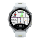Спортивные часы Garmin Forerunner 970, силиконовый ремешок цвета «Уайтстоун»/дымчато-жёлтый - фото 5