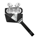 Защитный чехол с ремешком и механическим замком Aulumu A09 Geometric Case для AirPods Pro 2 - фото 3