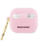 Силиконовый чехол с карабином CG Mobile Hello Kitty «Объёмная мордочка» для AirPods 3-го поколения - фото 11