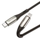 Дата-кабель с нейлоновой оплёткой и ремешком Baseus Horizontal USB-C/Lightning (1 м, 18 Вт PD, 480 Мбит/с) - фото 2