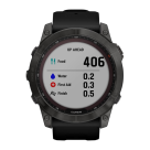 Спортивные часы Garmin fenix 7X Pro Solar Edition, 51 мм, чёрный силиконовый ремешок - фото 11