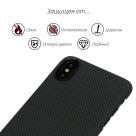Чехол Pitaka Aramid MagCase Plain для iPhone X Black-Grey - фото 3
