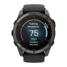 Cпортивные часы Garmin fenix 8 Pro, 51 мм, AMOLED, титан с DLC, сапфир, силиконовый ремешок цвета «чёрный/серый»