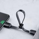 Плоский кабель-брелок ROCK S3 USB-C/USB-A (0,14 м, 3 А) - фото 7