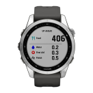 Спортивные часы Garmin fenix 7S Standard Edition, 42 мм, графитовый силиконовый ремешок - фото 11