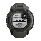 Спортивные часы Garmin Instinct 2X Solar Standard Edition, 50 мм, силиконовый ремешок цвета «мох» - фото 5