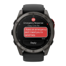 Cпортивные часы Garmin fenix 8 Pro, 51 мм, MicroLED, титан с DLC, сапфир, силиконовый ремешок цвета «чёрный/серый» - фото 9