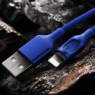 Кабель с нейлоновой оплёткой ROCK Auto Disconnect Data Cable Lightning/USB-A (1 м) - фото 14