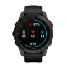 Спортивные часы Garmin epix (Gen 2) Sapphire Edition, 47 мм, чёрный силиконовый ремешок - фото 9