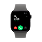 Часы Apple Watch Series 11, 42 мм, алюминий цвета «чёрный оникс», ремешок Sport Band цвета «каменно-серый»