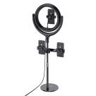 Настольный штатив с кольцевой лампой hoco.Live LV01 Rouge - фото 3