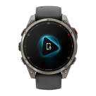 Cпортивные часы Garmin fenix 8 Pro, 47 мм, AMOLED, титан с DLC, сапфир, каштановый кожаный ремешок, силиконовый ремешок цвета «графитовый/чёрный» - фото 10