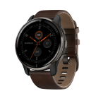 Спортивные часы Garmin Venu 2 Plus, 43 мм, коричневый кожаный ремешок - фото 4