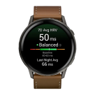 Спортивные часы Garmin Venu 4, 45 мм, коричневый кожаный ремешок, чёрный силиконовый ремешок - фото 8