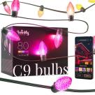 Умная гирлянда ретро Twinkly C9 Bulbs, версия RGB (24,2 м, 80 лампочек) - фото 2