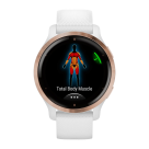 Спортивные часы Garmin Venu 2S, 40 мм, белый силиконовый ремешок - фото 6
