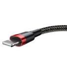 Дата-кабель с нейлоновой оплёткой и ремешком Baseus Cafule Lightning/USB-A (0,5 м, 2,4 А, 480 Мбит/с) - фото 5