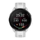 Спортивные часы Garmin Forerunner 165 Music, силиконовый ремешок цвета «туманный серый»/«Уайтстоун»