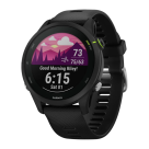 Спортивные часы Garmin Forerunner 255 Music, 46 мм, чёрный силиконовый ремешок - фото 2